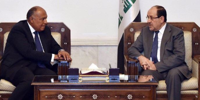 المالكي لشكري: العراق نجح في إلحاق الهزيمة بداعش وادعو الشركات المصرية للدخول في السوق العراقية