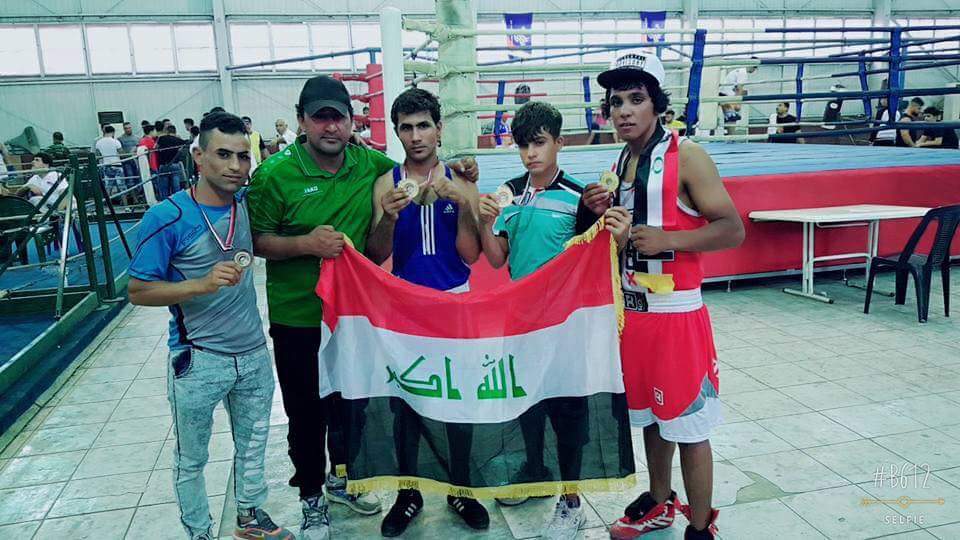 دجلة الرياضي يحتل المركز الاول في بطولة دمشق الدولية للملاكمة ويحصد الذهب