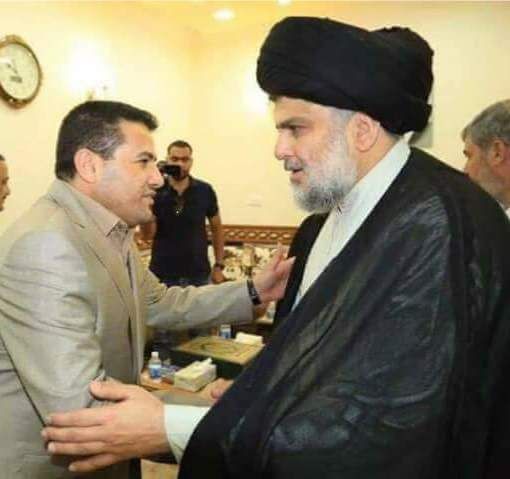 بالصور وزير الداخلية يلتقي الصدر والخزعلي في النجف