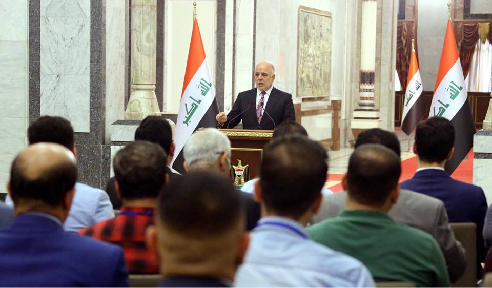 العبادي: لن افكر بالانتخابات ما لم يتم تحرير الاراضي العراقية كافة (فيديو)