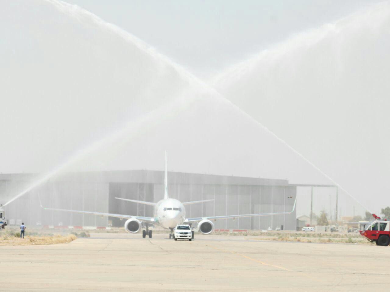 بالصور.. "طائر اخضر جديد" يحط في مطار بغداد