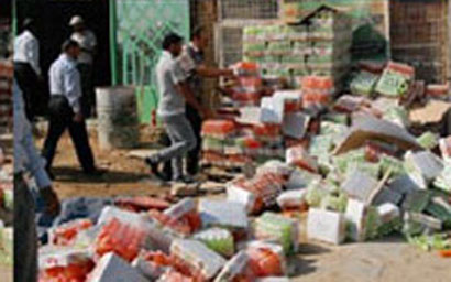 صحة النجف تقوم بإتلاف كميات كبيرة من المواد الغذائية الفاسدة والمنتهية الصلاحية(مصور)