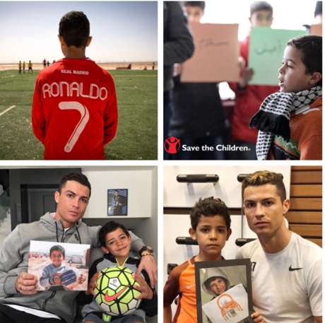 رونالدو يدعو لمساعدة أطفال سوريا