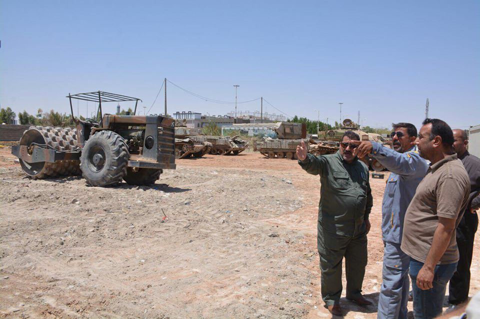 فصيل قتالي تابع للعتبة الحسينية يباشر بإنشاء مركز متطور يختص في صيانة الدروع والمدافع