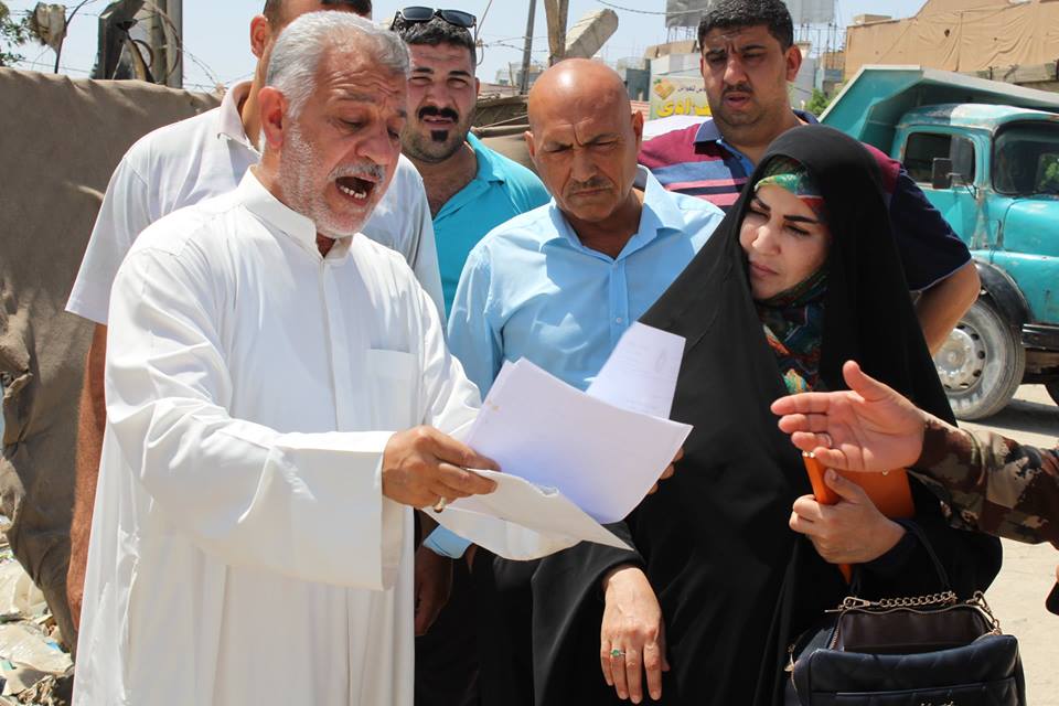 وفاة طفلة حديثة الولادة بسبب تراكم النفايات في كربلاء