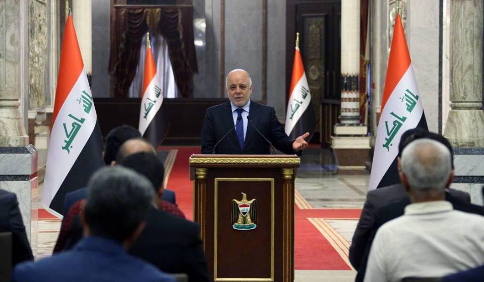 العبادي يعد بـ"توفير فرص العمل" ويؤكد: لدينا اجراءات لمكافحة الفساد