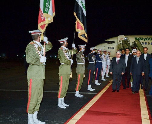 الرئيس معصوم يصل إلى طهران