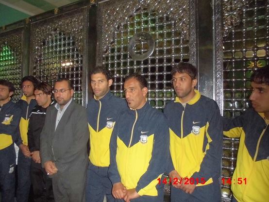 بالصور: نادي اربيل في حرم الامام الحسين عليه السلام