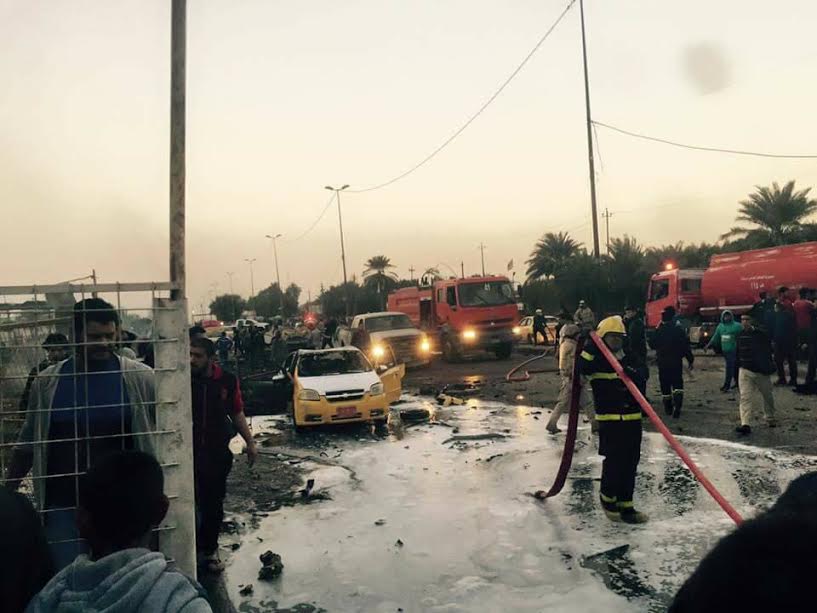 25 شهيداً وجريحاً بتفجير انتحاري شرقي بغداد