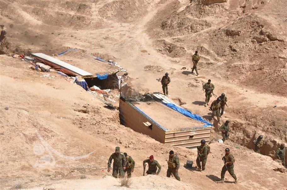 تدمير مضافتين لداعش في جبل حمرين شمالي ديالى