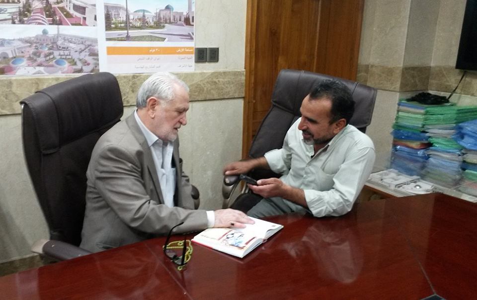 العتبة الحسينية المقدسة: تقيم جدار كونكريتي مسلح (دايفرام) بعرض (1)م وعمق (40)م، وتعيد بناء سوق العلاوي والفسطاط