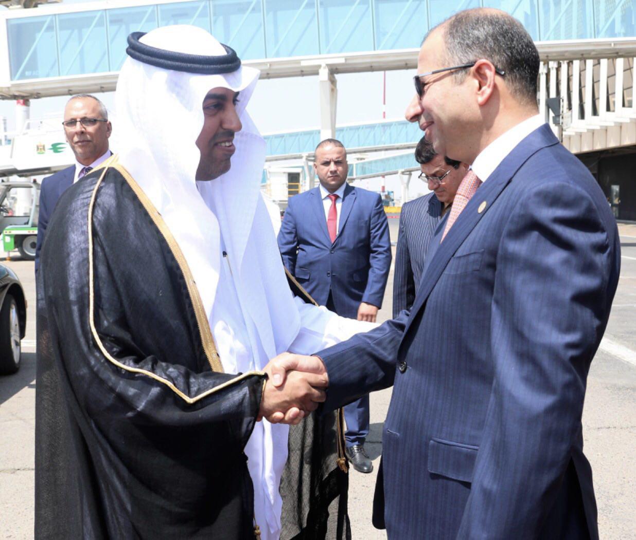 بالفيديو.. رئيس البرلمان العربي يصل بغداد
