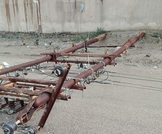 كربلاء :انقطاع تام للتيار الكهربائي في احياء بالمحافظة بسبب عاصفة ترابية