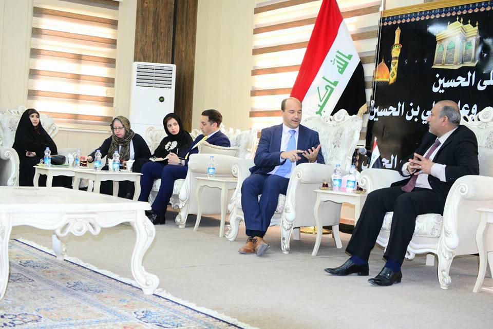 رئيس مجلس كربلاء لنائب السفير البريطاني: المحافظة أكثر أمناً من لندن وواشنطن