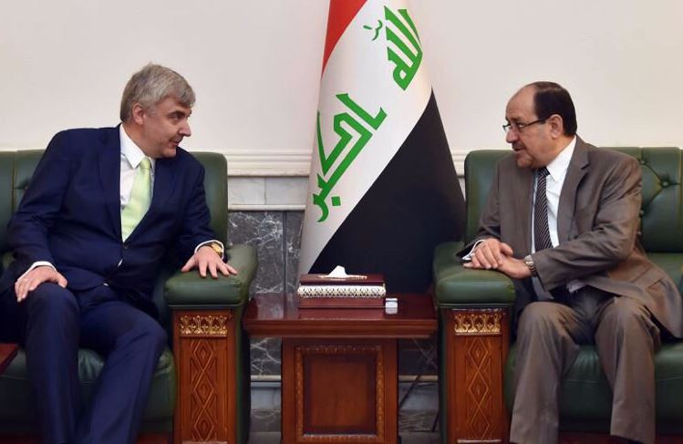 المالكي يؤكد للسفير الروسي أهمية السعي لتحقيق الاستقرار والأمن في المنطقة