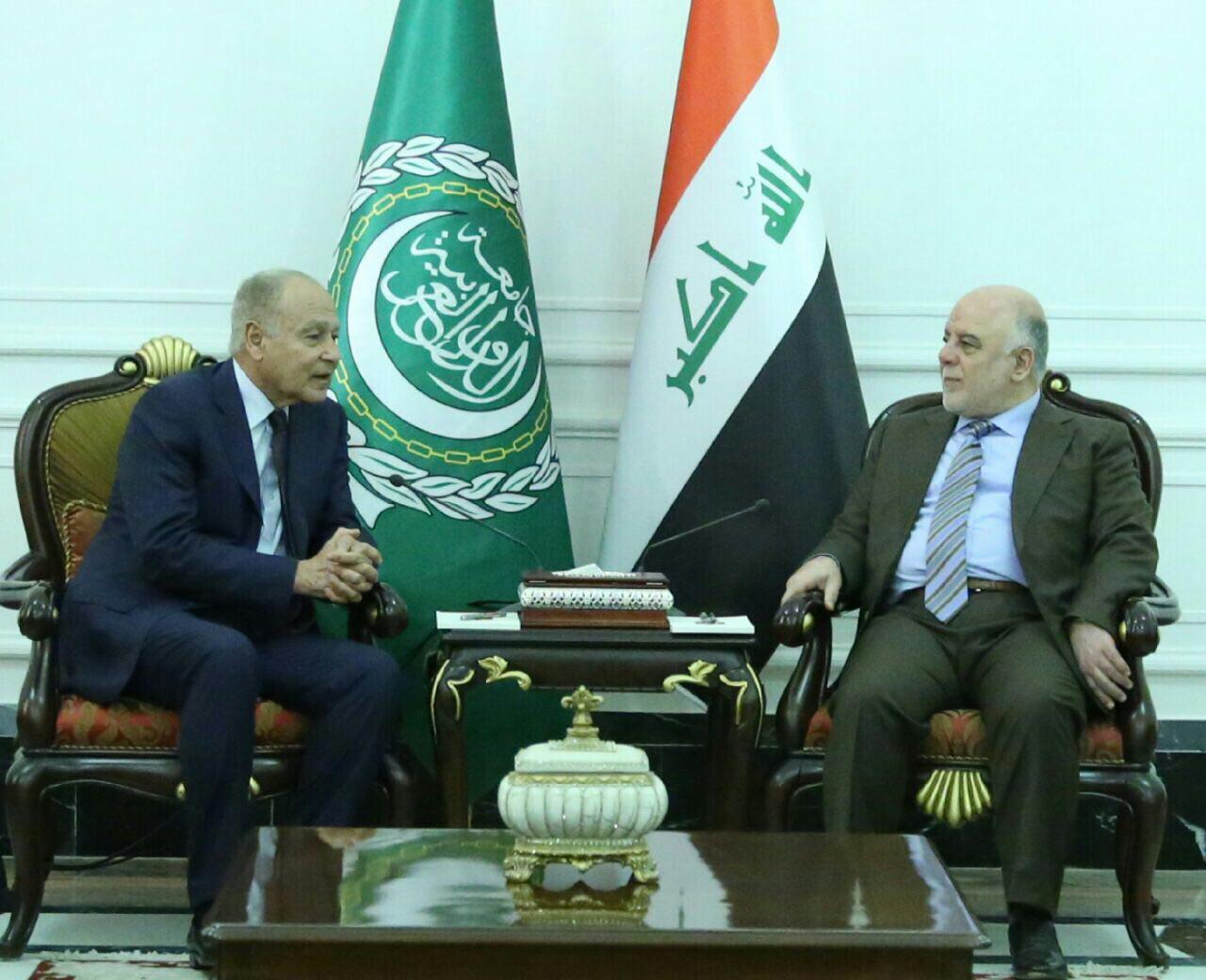 أبو الغيظ يؤكد للعبادي "أهمية وضعِ  آليات لهزيمة داعش في جميع الدول"