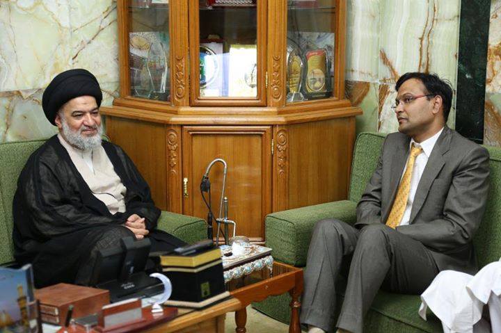 السيد الصافي يبحث مع السفير الهندي فتح سبل آفاق التعاون العلمي والطبي والاستثماري