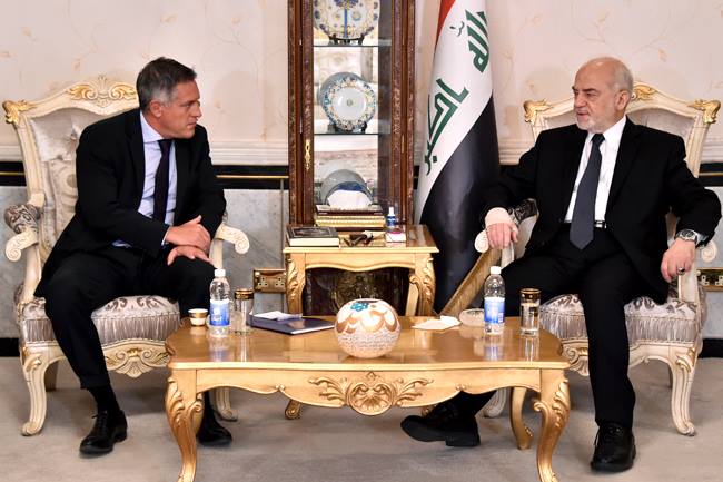 سفير الاتحاد الأوربي للجعفري: العراق وحد الاتحاد في مواجهة التحديات (فيديو)