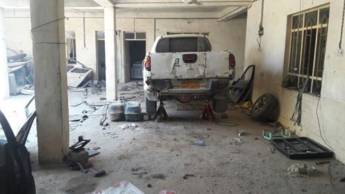 بالصور.. لواء علي الاكبر يعثر على معمل لتفخيخ العجلات جنوب تلعفر