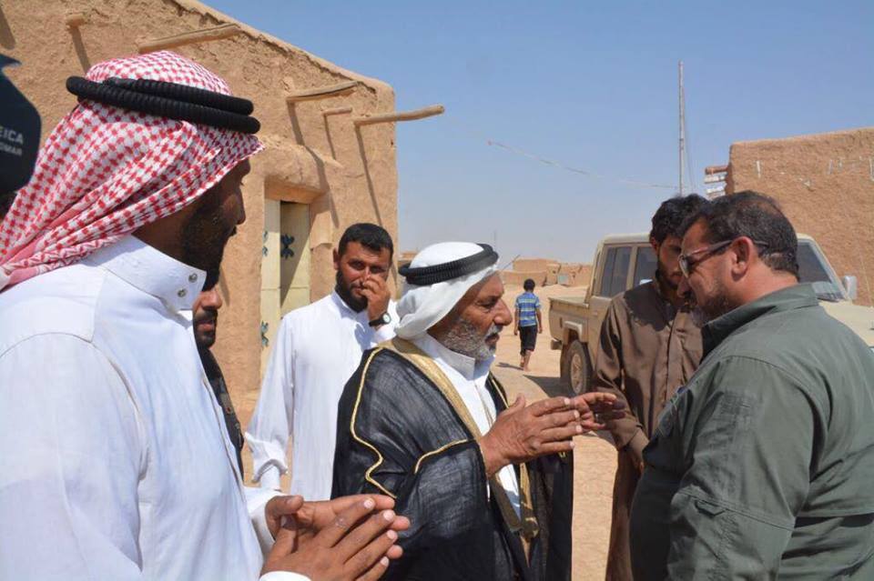 فصيل قتالي تابع للعتبة الحسينية :جهود انسانية وتعاون استخباري مع اهالي القرى الحدودية(مصور)