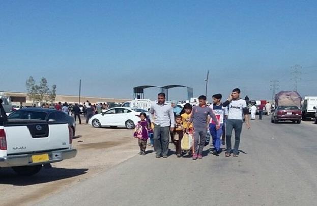 نزوح مئات الاسر من الرمادي الى الخالدية وعامرية الفلوجة