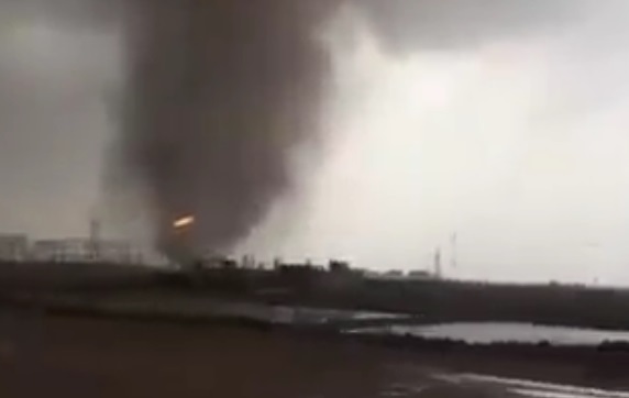 شاهد بالفيديو اعصار ميسان