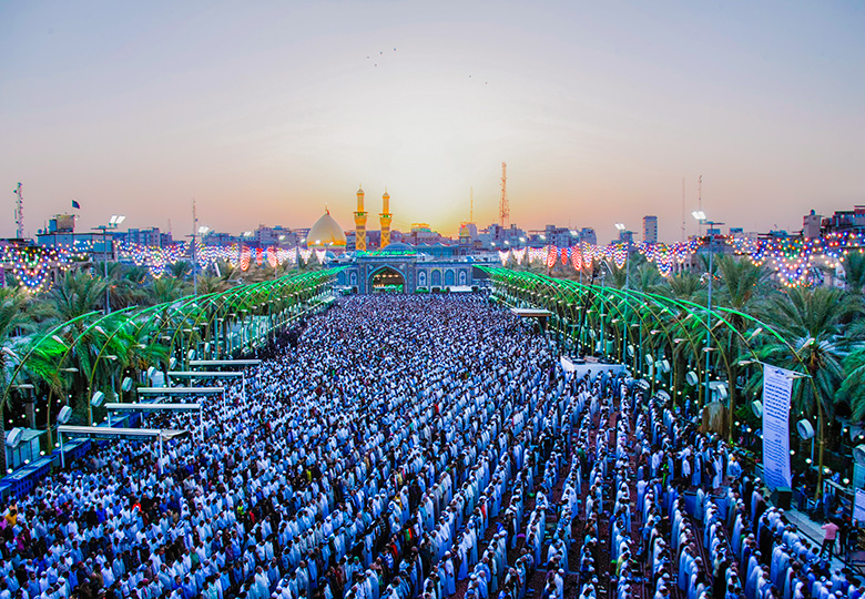 الصافي يحذر خلال صلاة العيد من ان يكون التجاوز على الاموال والممتلكات العامة من الامور الشائعة في البلد (صور)