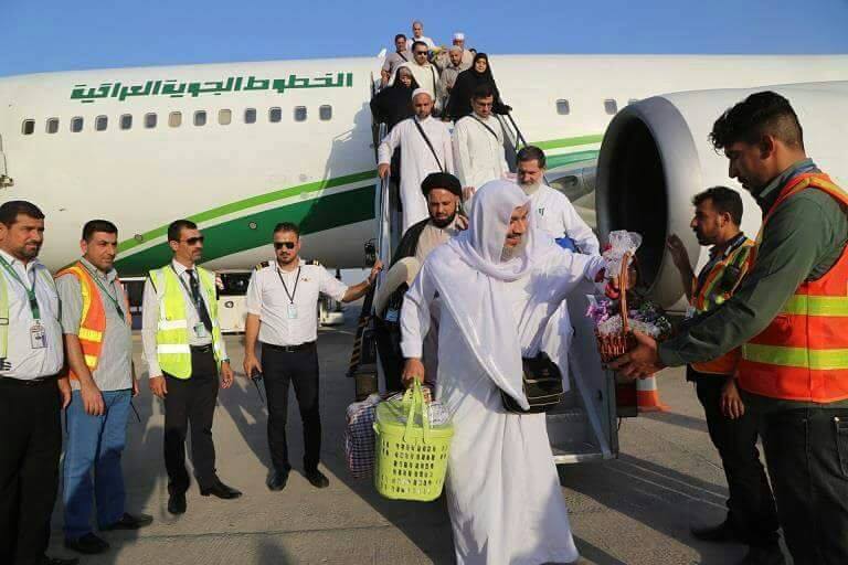 وصول اول طائرة لنقل الحجاج الى العراق