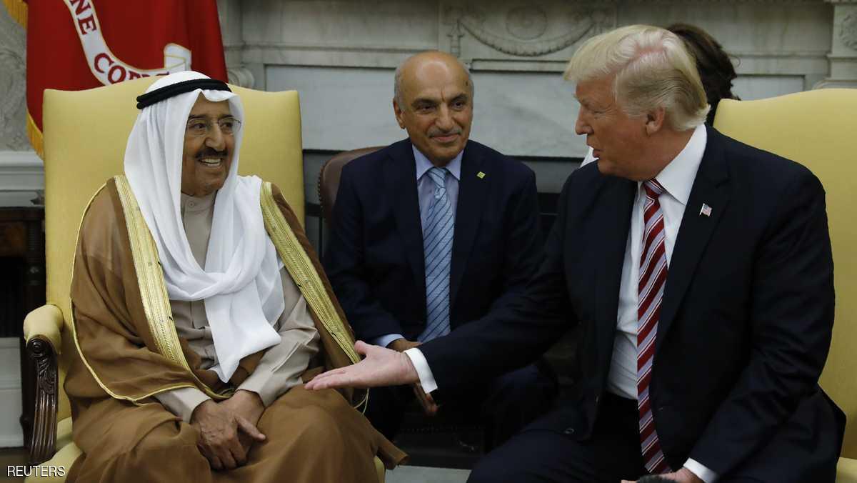 أمير الكويت يجري مباحثات مع الرئيس الأميركي