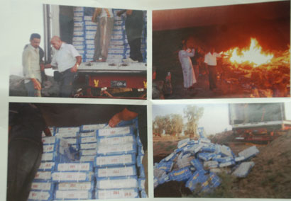 كربلاء: ضبط واتلاف اكثر من (25) طن من لحم المستورد + صوره