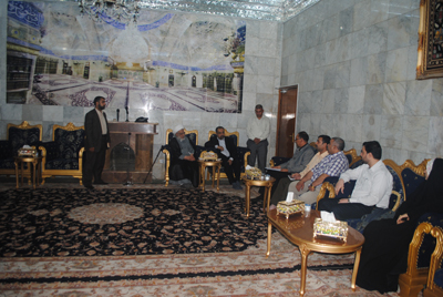 الشيخ الكربلائي يلتقي بوفد نقابة الصحفيين العراقيين :يجب ان يصب الاعلام في خدمة العراق وتشخيص الاخطاء وبناء الانسان