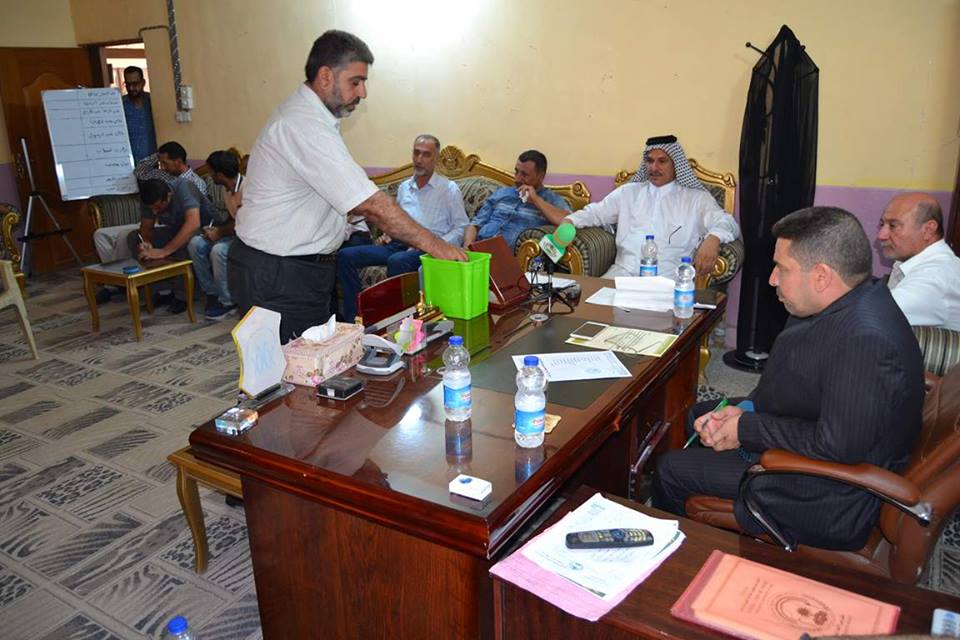 فوز علي عبد الرسول المستوفي رئيس لجمعية نحالي كربلاء التخصصية