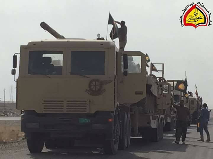 بالصور : قطعات لواء علي الاكبر تباشر بالتجحفل بإتجاه الحويجة استعدادا لتحريرها