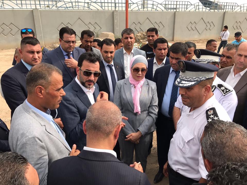 عبطان يتفق مع أمينة بغداد على تأهيل المنطقة المحيطة بملعب الشعب (صور)