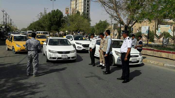 شرطة كربلاء تضبط وتغرم 57 عجلة من بينها ثلاث عجلات حكومية