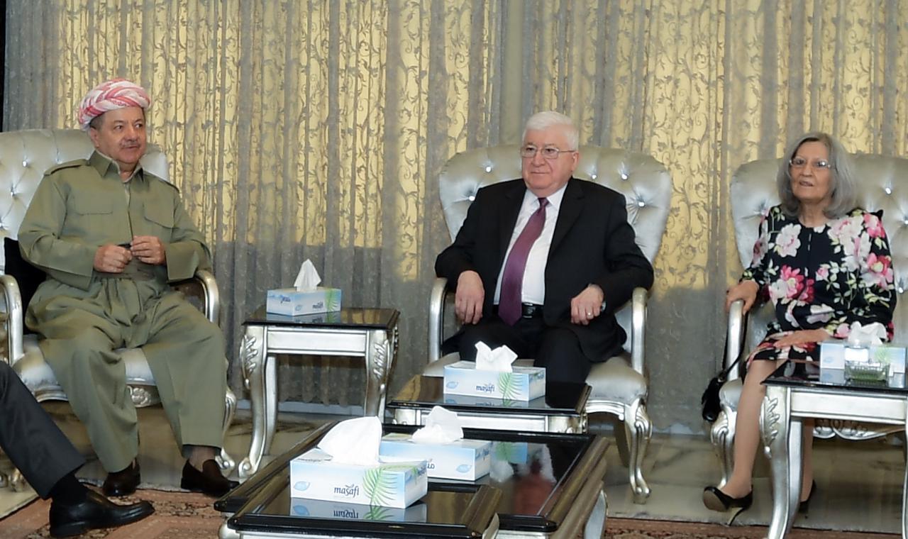 معصوم والبارزاني يتفقان على إرسال وفد رفيع إلى بغداد خلال يومين