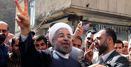 تقدم حسن روحاني في انتخابات الرئاسة في إيران