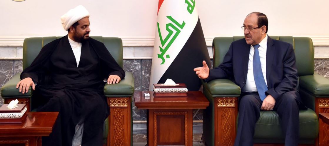 المالكي والخزعلي يطالبان الحكومة لانهاء "ممارسات دعاة الانفصال"