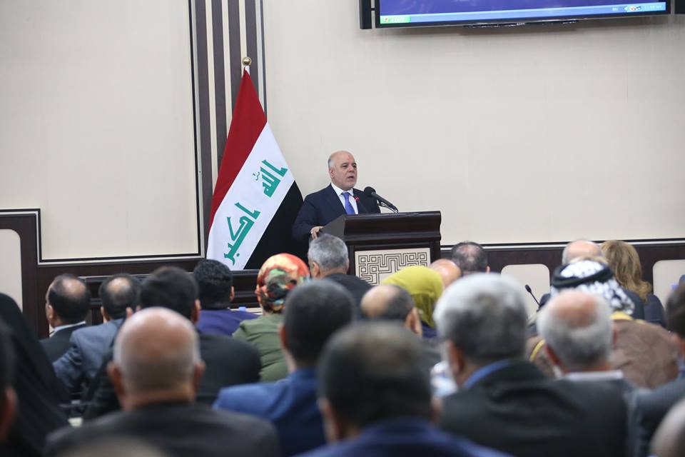 العبادي والفياض وثلاثة وزراء يصلون الى البرلمان