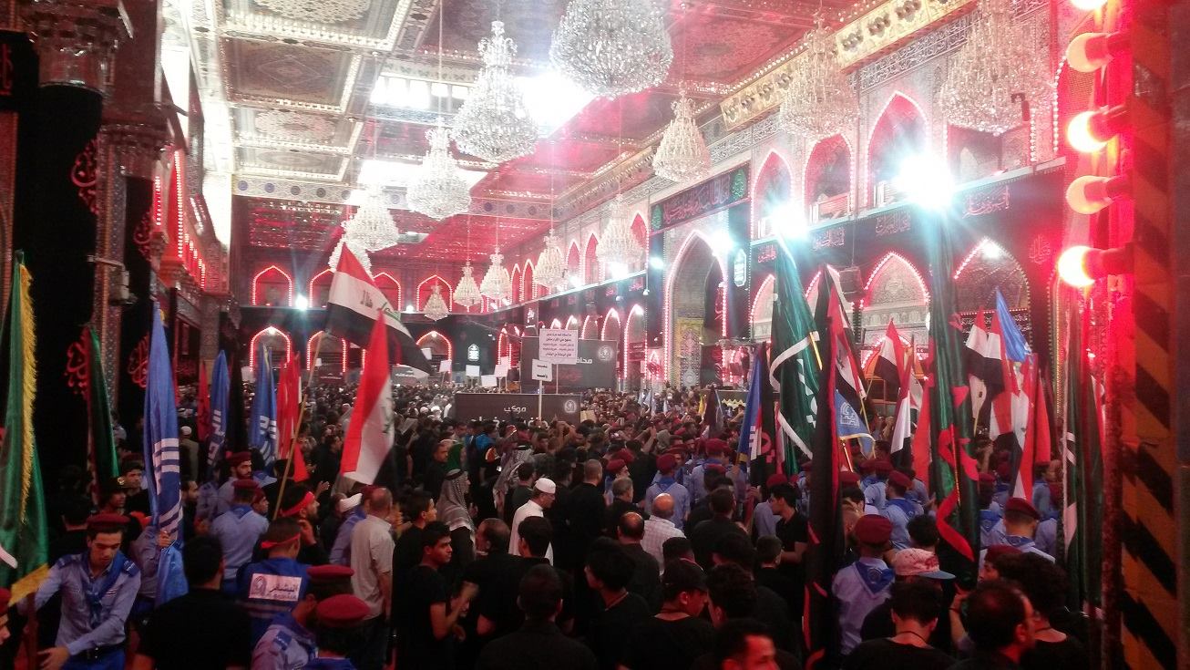 بالصور: مسيرات شبابية تمثل اغلب محافظات العراق تجوب شوارع كربلاء وتدعو إلى وحدة العراق