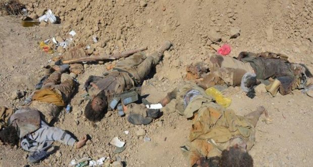 بالصورة.. بعملية نوعية لواء علي الاكبر يقتل 25 من عناصر داعش غرب الحويجة