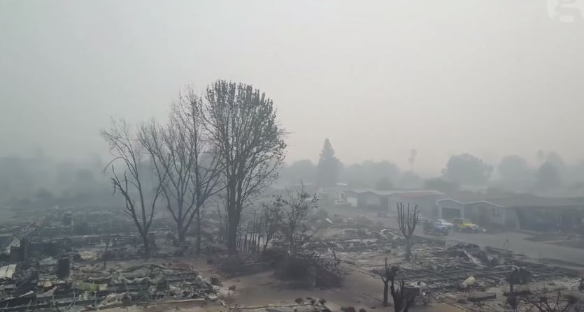 لقطات جوية توثق كارثة كاليفورنيا