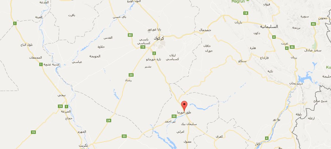 مسلحون تابعون للبيشمركة يشنون هجوما على "حسينية" وسط قضاء الطوز