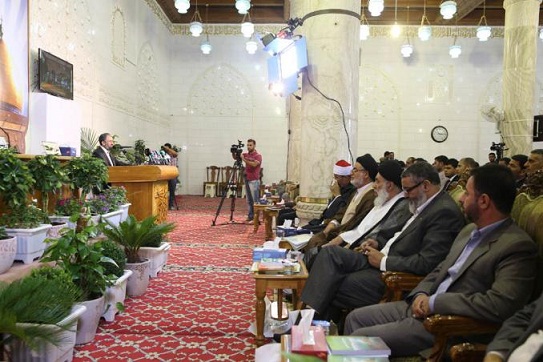 انعقاد مؤتمر الإمام المهدي الدولي الأول في مسجد الكوفة المعظم(مصور)