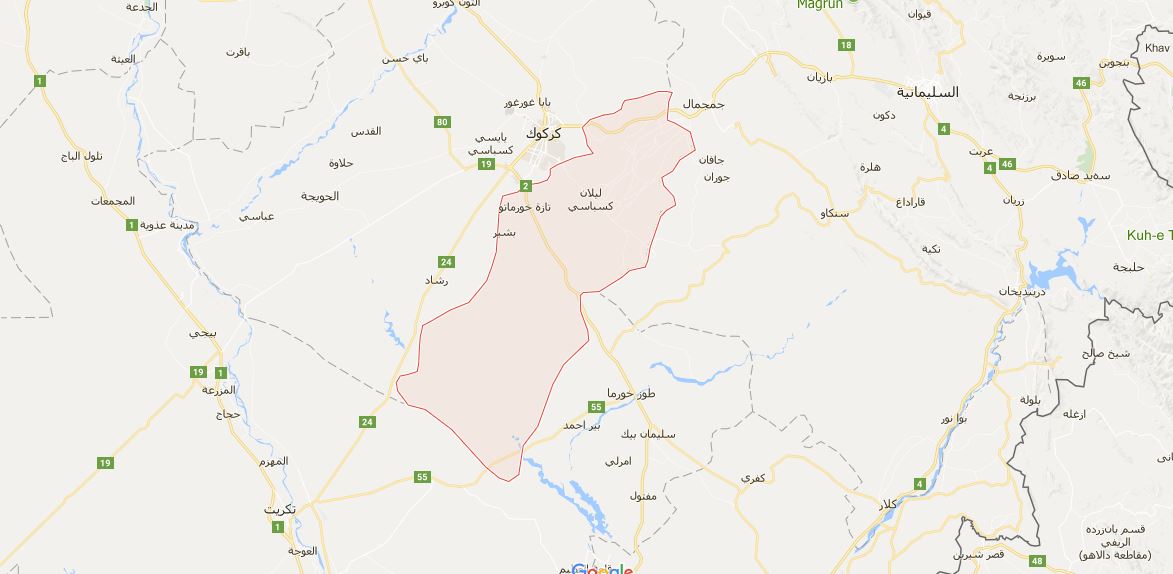 البيشمركة تنسحب من قضاء داقوق جنوبي كركوك بالكامل