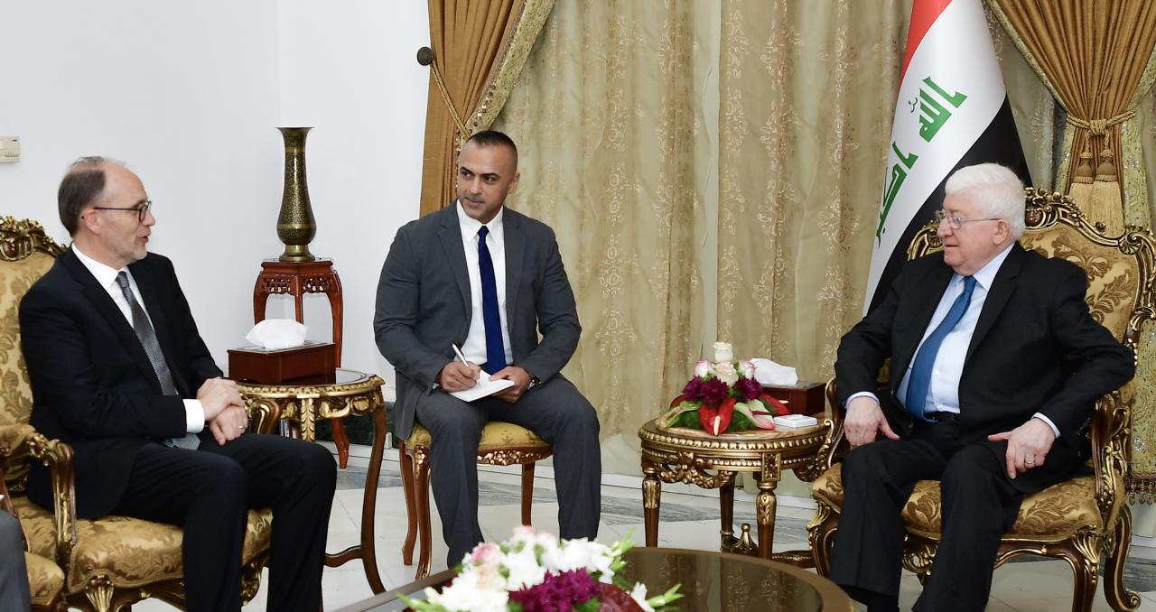 الرئيس معصوم يلتقي السفير الامريكي ويدعو لوقف تفاقم النزاع في كركوك