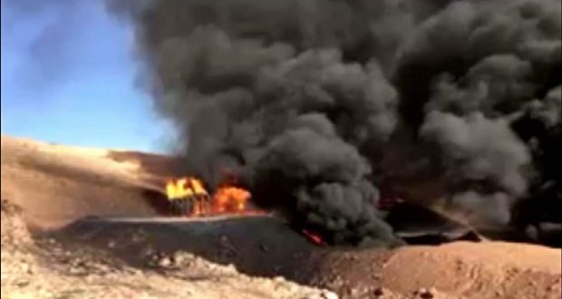 الحشد الشعبي: البيشمركة تضرم النيران في حقول النفط بكركوك
