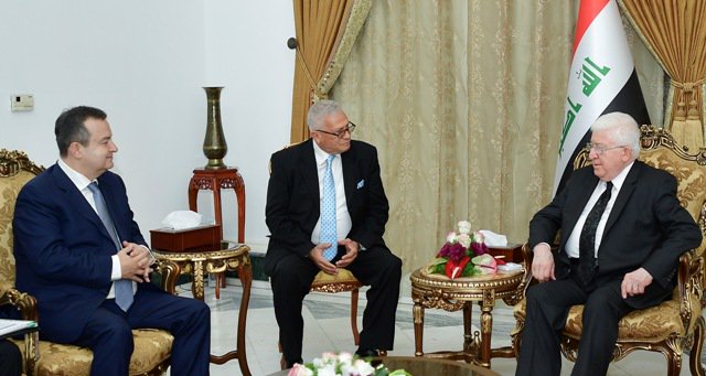 الرئيس معصوم يدعو الشركات الصربية للمساهمة في اعادة اعمار العراق