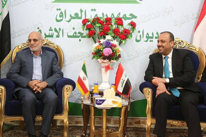 محافظا النجف طهران يناقشان سبل التعاون خلال زيارة الأربعين