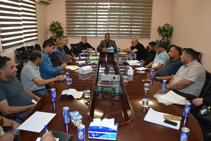 مديرية ماء كربلاء المقدسة تناقش سير الخطة الخاصة بزيارة الأربعين